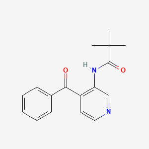 molecular formula C17H18N2O2 B14306205 n-(4-Benzoylpyridin-3-yl)-2,2-dimethylpropanamide CAS No. 112175-38-9