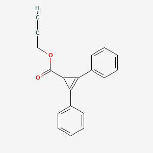 molecular formula C19H14O2 B14306236 Prop-2-yn-1-yl 2,3-diphenylcycloprop-2-ene-1-carboxylate CAS No. 114611-39-1