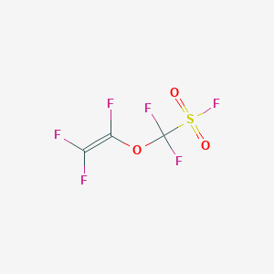 molecular formula C3F6O3S B14306340 Difluoro[(trifluoroethenyl)oxy]methanesulfonyl fluoride CAS No. 117222-20-5