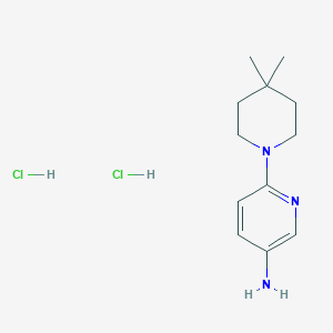 6-(4,4-Dimethylpiperidin-1-yl)pyridin-3-amine dihydrochloride