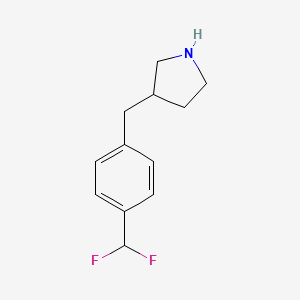 3-{[4-(Difluoromethyl)phenyl]methyl}pyrrolidine
