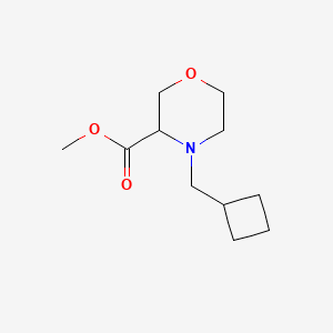 molecular formula C11H19NO3 B1430641 Methyl 4-(cyclobutylmethyl)morpholine-3-carboxylate CAS No. 1706584-27-1