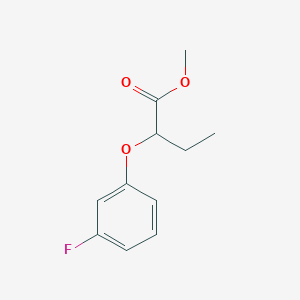 molecular formula C11H13FO3 B14306463 Methyl 2-(3-fluorophenoxy)butanoate CAS No. 112096-56-7