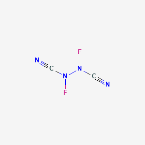 molecular formula C2F2N4 B14306485 Difluorohydrazine-1,2-dicarbonitrile CAS No. 114045-08-8