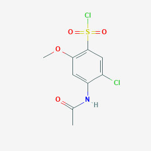 5-Chloro-4-acetamido-2-methoxybenzene-1-sulfonyl chloride