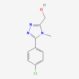 [5-(4-chlorophenyl)-4-methyl-4H-1,2,4-triazol-3-yl]methanol