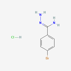 N-amino-4-bromobenzene-1-carboximidamide hydrochloride