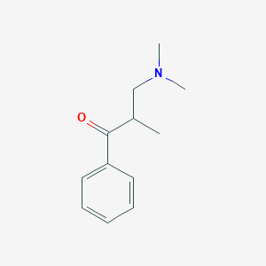 molecular formula C12H17NO B143066 3-(二甲氨基)-2-甲基丙基苯甲酮 CAS No. 91-03-2
