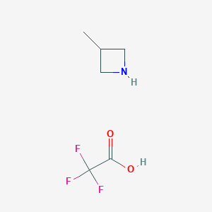 molecular formula C6H10F3NO2 B1430665 3-Methylazetidine; trifluoroacetic acid CAS No. 1466515-56-9