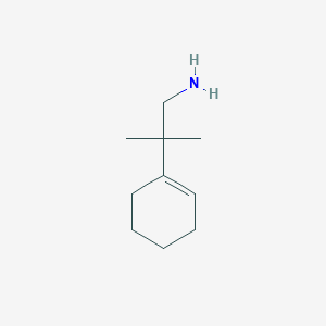 molecular formula C10H19N B1430668 2-(Cyclohex-1-en-1-yl)-2-methylpropan-1-amine CAS No. 1598255-56-1