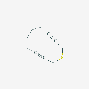 molecular formula C10H12S B14306695 1-Thiacycloundeca-3,9-diyne CAS No. 115227-75-3