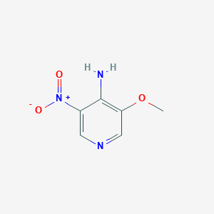 molecular formula C6H7N3O3 B143067 3-甲氧基-5-硝基吡啶-4-胺 CAS No. 127356-39-2