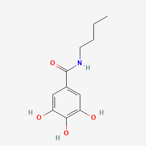 molecular formula C11H15NO4 B14306700 N-butyl-3,4,5-trihydroxybenzamide CAS No. 110482-92-3