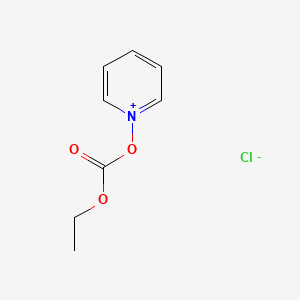 molecular formula C8H10ClNO3 B14306726 1-[(Ethoxycarbonyl)oxy]pyridin-1-ium chloride CAS No. 113985-28-7