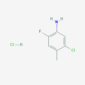 molecular formula C7H8Cl2FN B1430673 5-Chloro-2-fluoro-4-methylaniline hydrochloride CAS No. 1263274-31-2