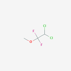 molecular formula C3H4Cl2F2O<br>C3H4Cl2F2O<br>CH3OCF2CHCl2 B143068 Methoxyflurane CAS No. 76-38-0