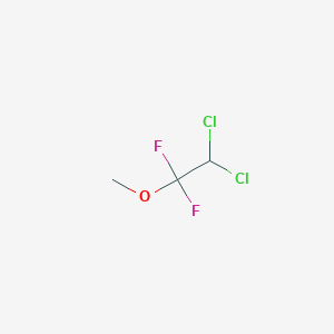 molecular formula C3H4Cl2F2O<br>CH3OCF2CHCl2<br>C3H4Cl2F2O B143068 Methoxyflurane CAS No. 76-38-0