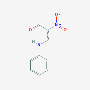 molecular formula C10H10N2O3 B14306840 4-Anilino-3-nitrobut-3-en-2-one CAS No. 116343-87-4