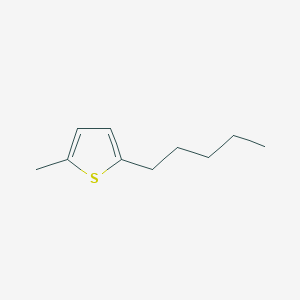 molecular formula C10H16S B14306843 2-Methyl-5-pentylthiophene CAS No. 113591-58-5