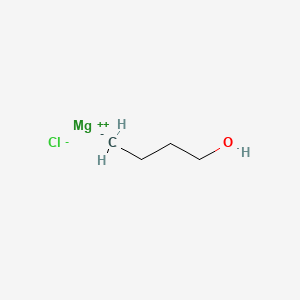molecular formula C4H9ClMgO B14306851 magnesium;butan-1-ol;chloride CAS No. 113116-55-5
