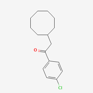 molecular formula C16H21ClO B14306888 1-(4-Chlorophenyl)-2-cyclooctylethan-1-one CAS No. 113417-43-9