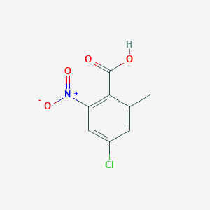 molecular formula C8H6ClNO4 B1430690 4-Chloro-2-methyl-6-nitrobenzoic acid CAS No. 1461705-14-5