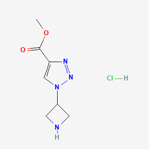 methyl 1-(azetidin-3-yl)-1H-1,2,3-triazole-4-carboxylate hydrochloride