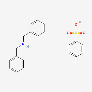 molecular formula C21H23NO3S B14306932 N-benzyl-1-phenylmethanamine;4-methylbenzenesulfonic acid CAS No. 114910-42-8