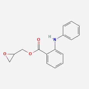 molecular formula C16H15NO3 B14306935 (Oxiran-2-yl)methyl 2-anilinobenzoate CAS No. 113105-84-3