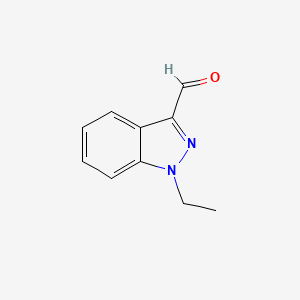 molecular formula C10H10N2O B1430697 1-乙基-1H-吲唑-3-甲醛 CAS No. 1554135-70-4