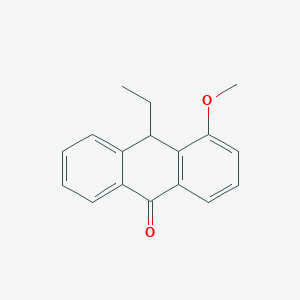 molecular formula C17H16O2 B14306982 10-Ethyl-4-methoxyanthracen-9(10H)-one CAS No. 112213-79-3