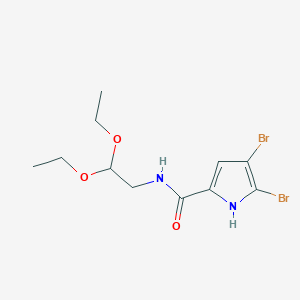 4,5-dibromo-N-(2,2-diethoxyethyl)-1H-pyrrole-2-carboxamide