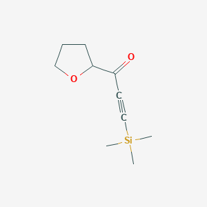 molecular formula C10H16O2Si B1430704 1-(Oxolan-2-yl)-3-(trimethylsilyl)prop-2-yn-1-one CAS No. 1803591-87-8