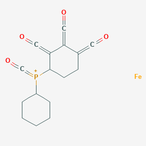 molecular formula C16H16FeO4P+ B14307044 CID 71337732 CAS No. 113809-78-2
