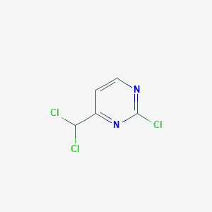 molecular formula C5H3Cl3N2 B1430706 2-Chloro-4-(dichloromethyl)pyrimidine CAS No. 1803566-44-0