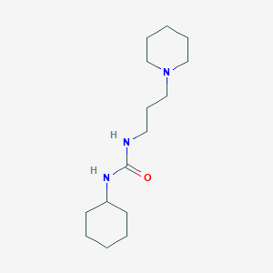 molecular formula C15H29N3O B14307164 N-Cyclohexyl-N'-[3-(piperidin-1-yl)propyl]urea CAS No. 111681-33-5