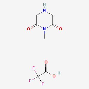 1-Methylpiperazine-2,6-dione; trifluoroacetic acid