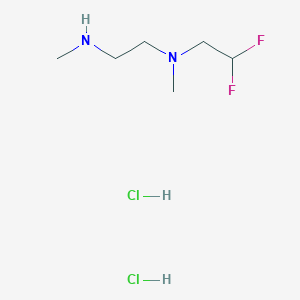 molecular formula C6H16Cl2F2N2 B1430722 (2,2-Difluoroethyl)(methyl)[2-(methylamino)ethyl]amine dihydrochloride CAS No. 1803580-69-9