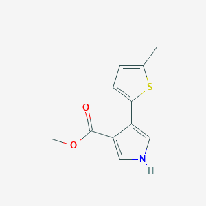 methyl 4-(5-methylthiophen-2-yl)-1H-pyrrole-3-carboxylate