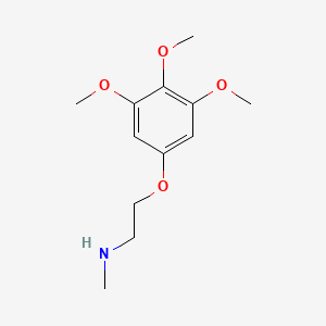 molecular formula C12H19NO4 B14307312 N-Methyl-2-(3,4,5-trimethoxyphenoxy)ethan-1-amine CAS No. 113955-83-2