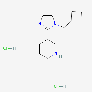 3-[1-(cyclobutylmethyl)-1H-imidazol-2-yl]piperidine dihydrochloride