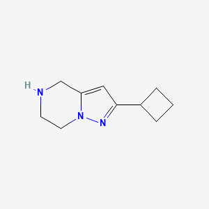 2-cyclobutyl-4H,5H,6H,7H-pyrazolo[1,5-a]pyrazine