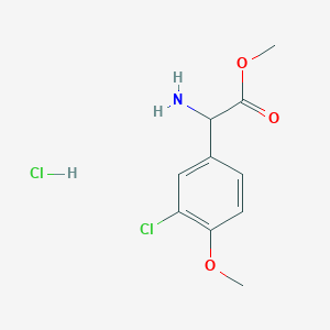 Methyl 2-amino-2-(3-chloro-4-methoxyphenyl)acetate hydrochloride