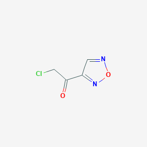 molecular formula C4H3ClN2O2 B1430741 2-Chloro-1-(1,2,5-oxadiazol-3-yl)ethan-1-one CAS No. 1803581-79-4