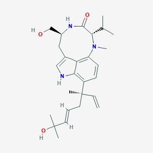 molecular formula C27H39N3O3 B143075 Lyngbyatoxin C CAS No. 133084-53-4