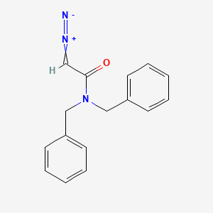 molecular formula C16H15N3O B14307550 N,N-Dibenzyldiazoacetamide CAS No. 118522-21-7