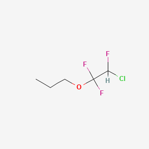 molecular formula C5H8ClF3O B1430761 1-(2-Chloro-1,1,2-trifluoroethoxy)propane CAS No. 380-43-8