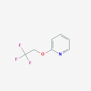 molecular formula C7H6F3NO B14307671 2-(2,2,2-Trifluoroethoxy)pyridine 