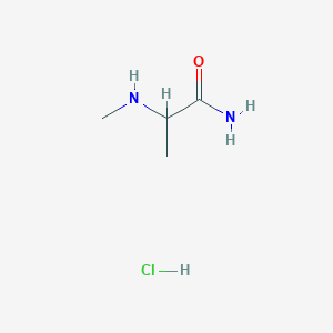 molecular formula C4H11ClN2O B1430768 2-(Methylamino)propanamide hydrochloride CAS No. 1420659-78-4