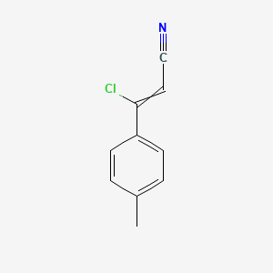 molecular formula C10H8ClN B1430776 3-Chloro-3-(4-methylphenyl)prop-2-enenitrile CAS No. 78583-85-4